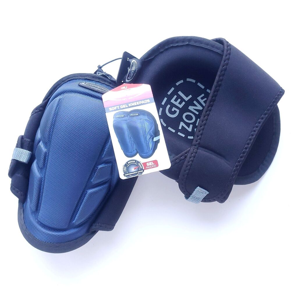 NEW McGuire Nicholas Soft Gel Kneepads Flooring Knee Pads Blue 22382-1